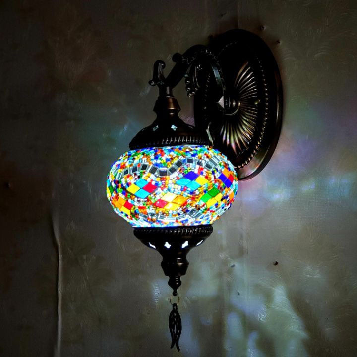 Exotic Cracked Glass Wall Lamp