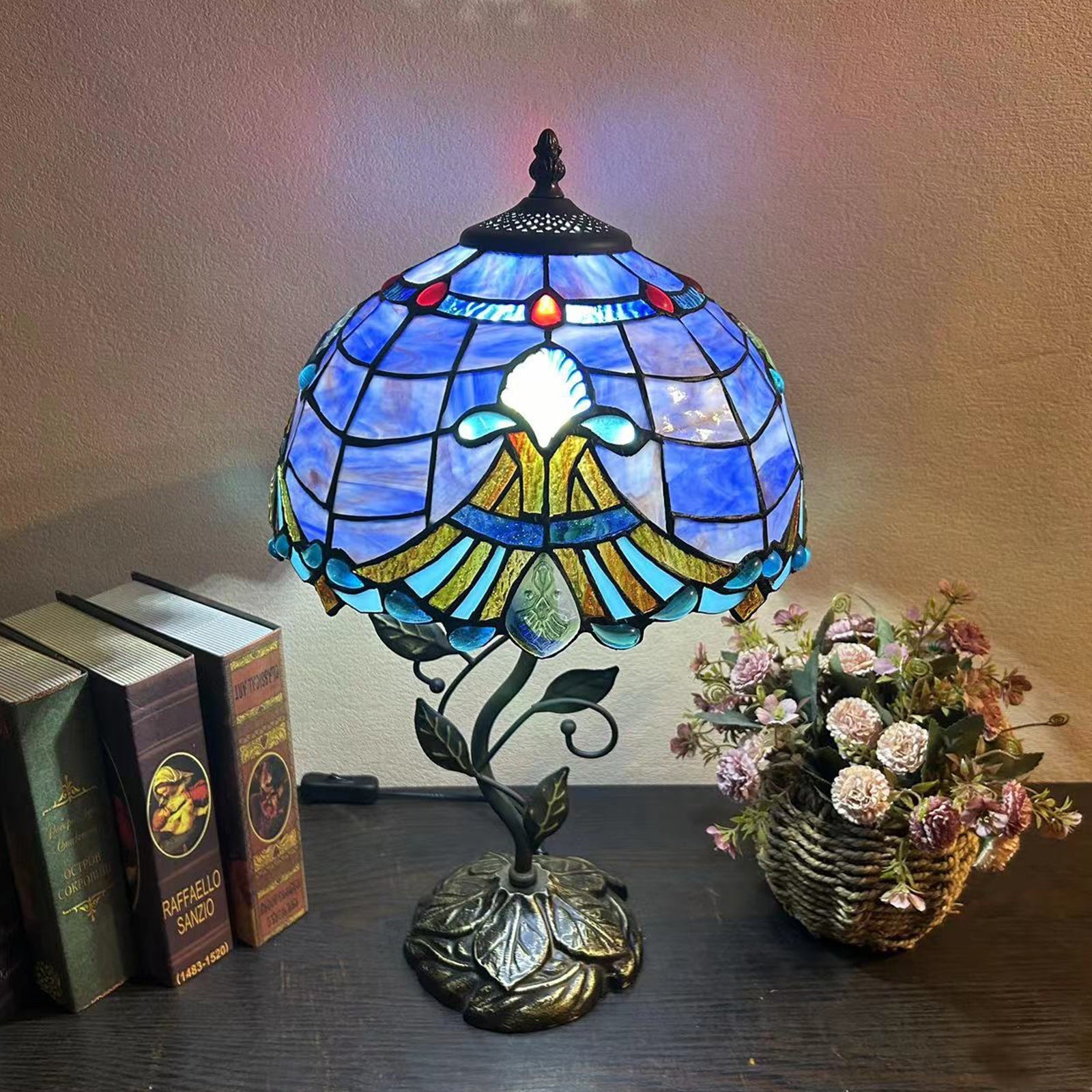 Dome Iron Glass Living Table Lamp