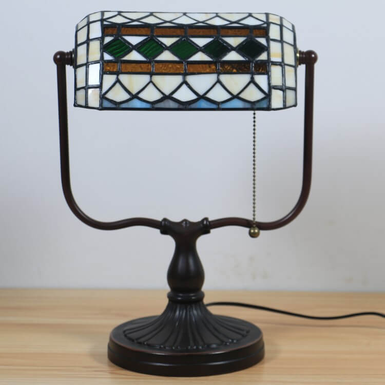 Floral Butterfly Stained Glass Table Lamp