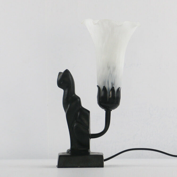 Glass Flared Eye Protection Table Lamp