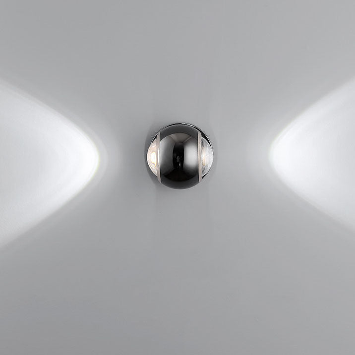 Aluminum Semicircle Up Down Wall Lamp