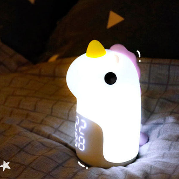Cartoon Unicorn Timer Alarm Floor Lamp