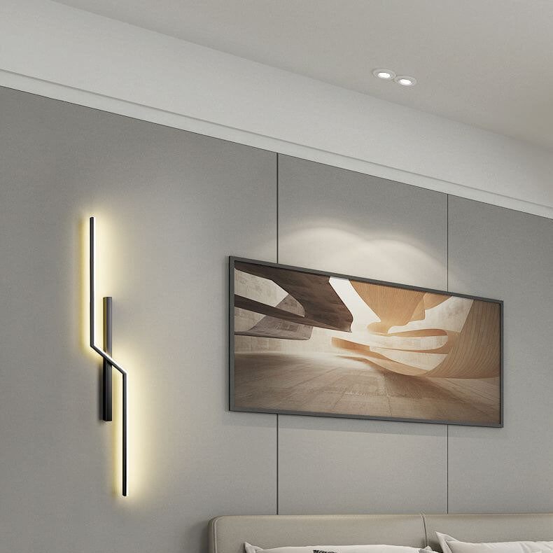 Geometry Lines Aluminum Iron Wall Lamp