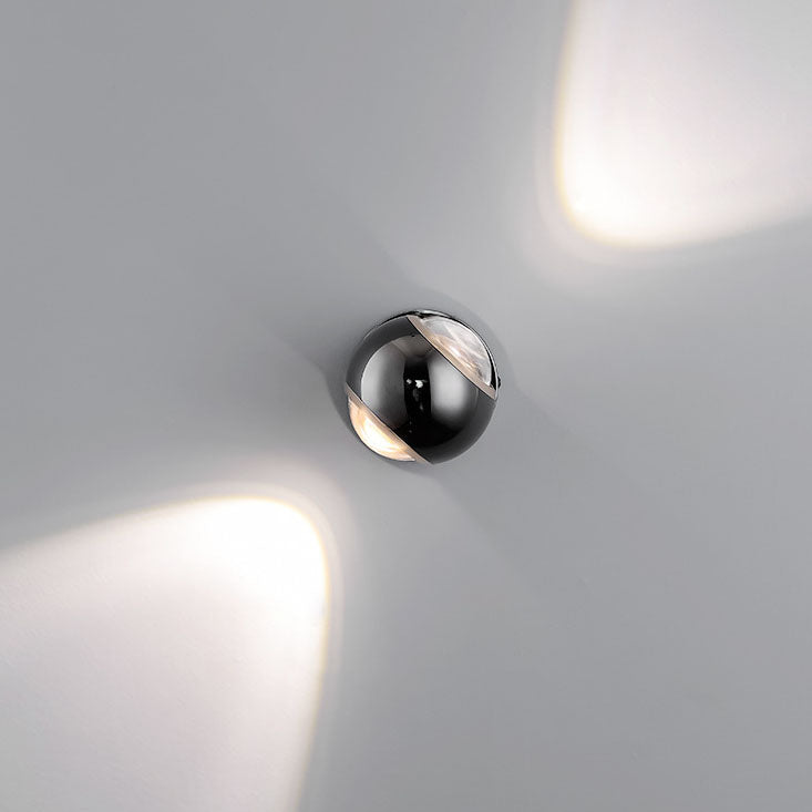 Aluminum Semicircle Up Down Wall Lamp