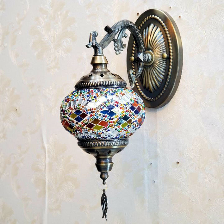 Exotic Cracked Glass Wall Lamp