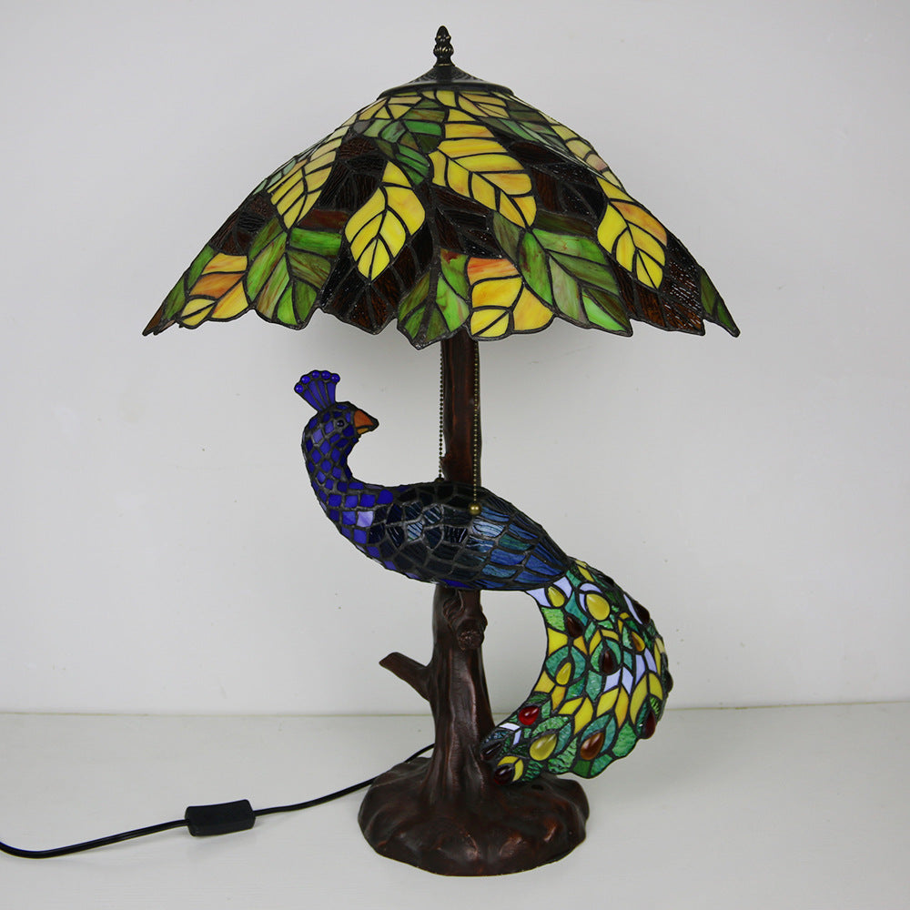 Dome Resin Glass Living 4-Light Table Lamp