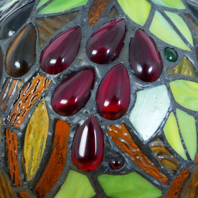 Style Heart Stained Glass Table Lamp