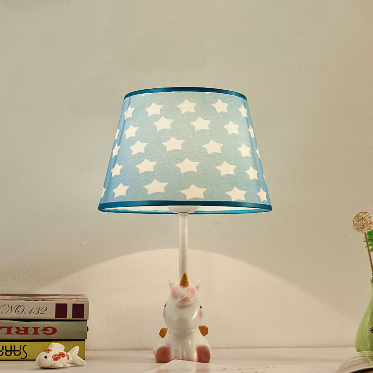 Fun Cartoon Pattern Resin Table Lamp