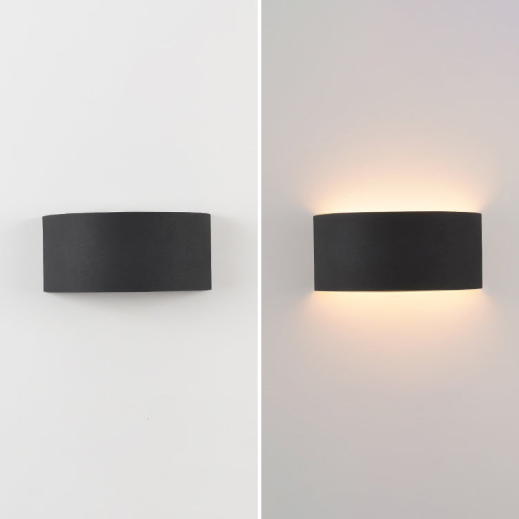 Half Round Iron Living Wall Lamp