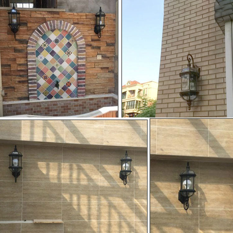 Hexagonal Aluminum Glass Garden Outdoor Light