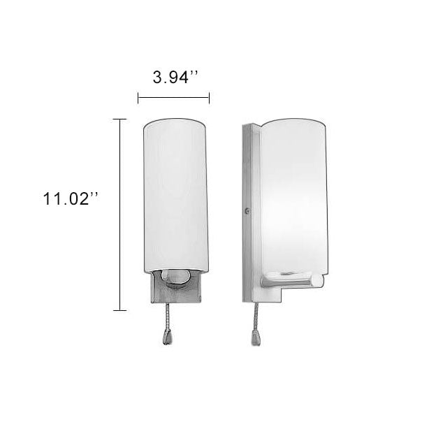Glass Cylindrical Shape Wall Lamp