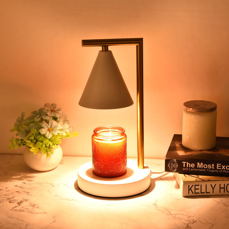 Cone Right Angle Arm Table Lamp