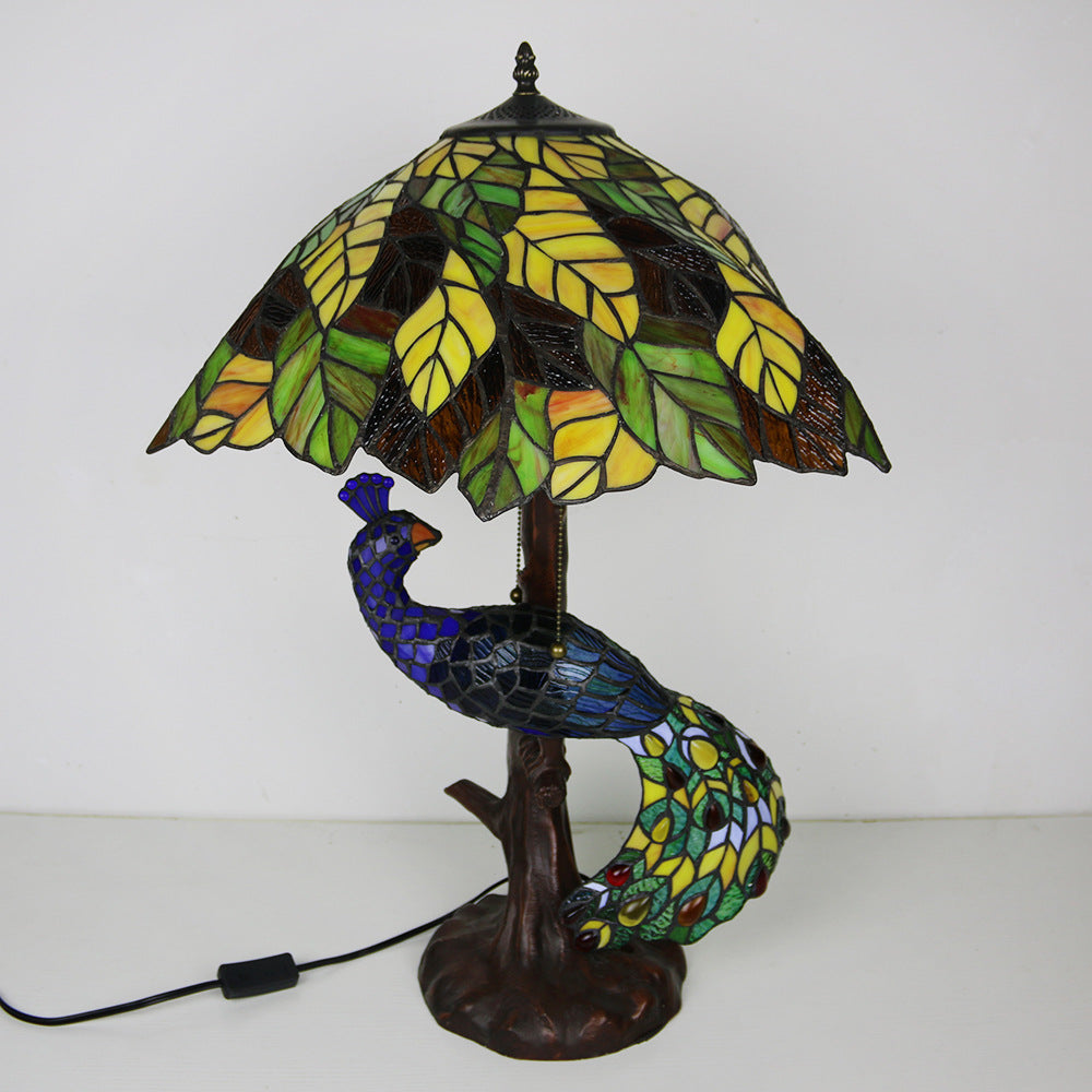 Dome Resin Glass Living 4-Light Table Lamp