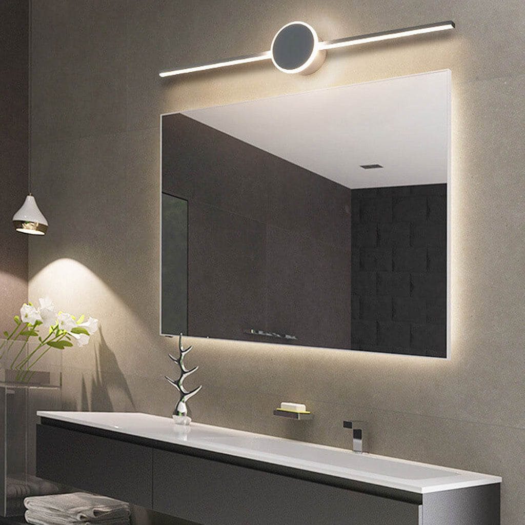 Long Disc Vanity Wall Lamp