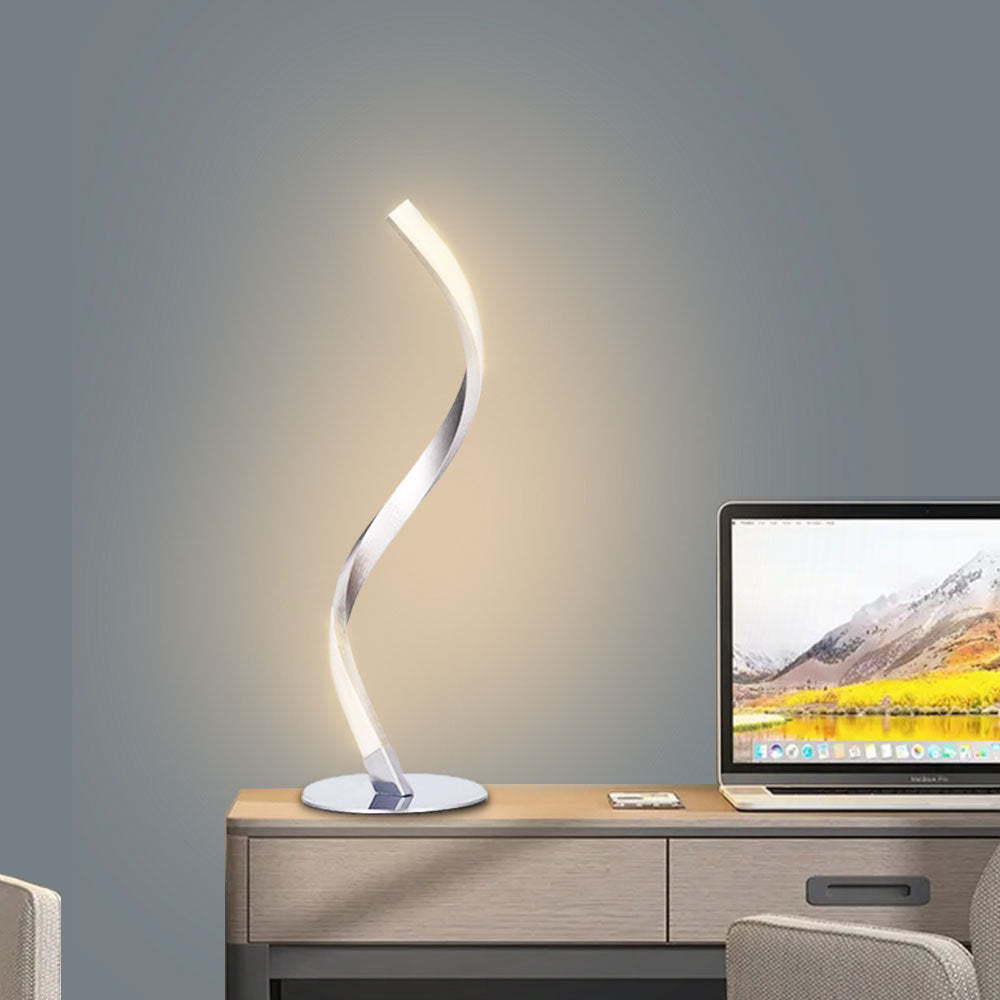 Aluminum Spiral Strip Home Table Lamp