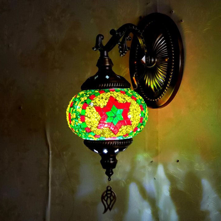 Exotic Cracked Glass Wall Lamp