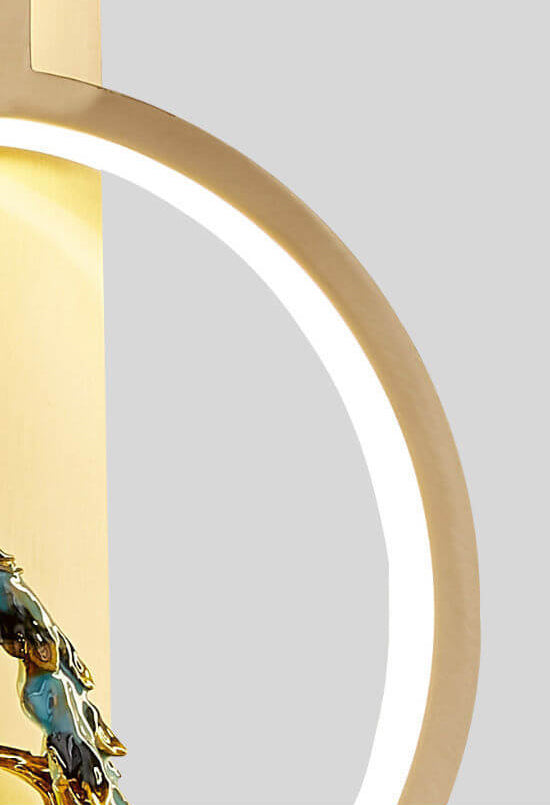 Copper Long Round Wall Lamp