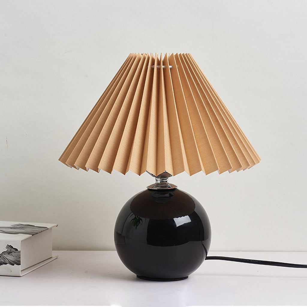 Ceramic Pleated Table Lamp