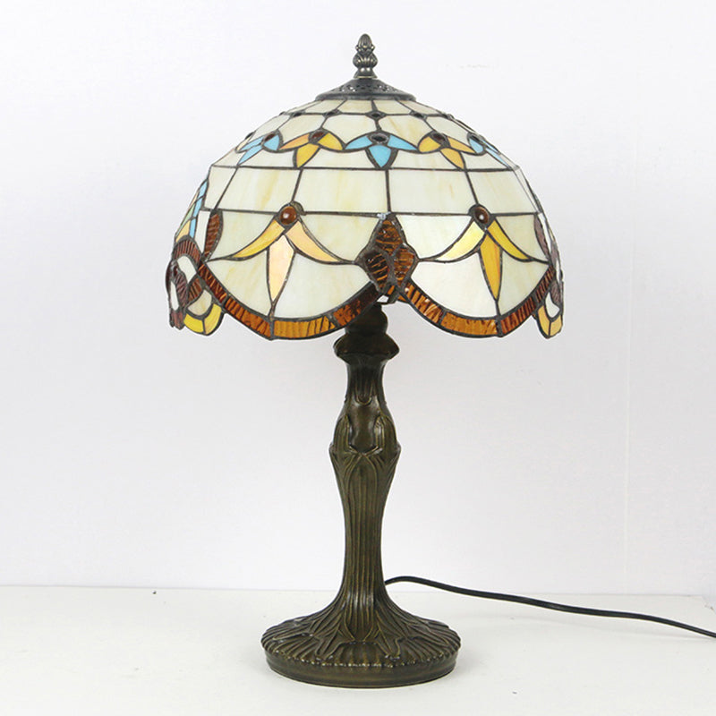 Stained Glass Dome Aolly Table Lamp