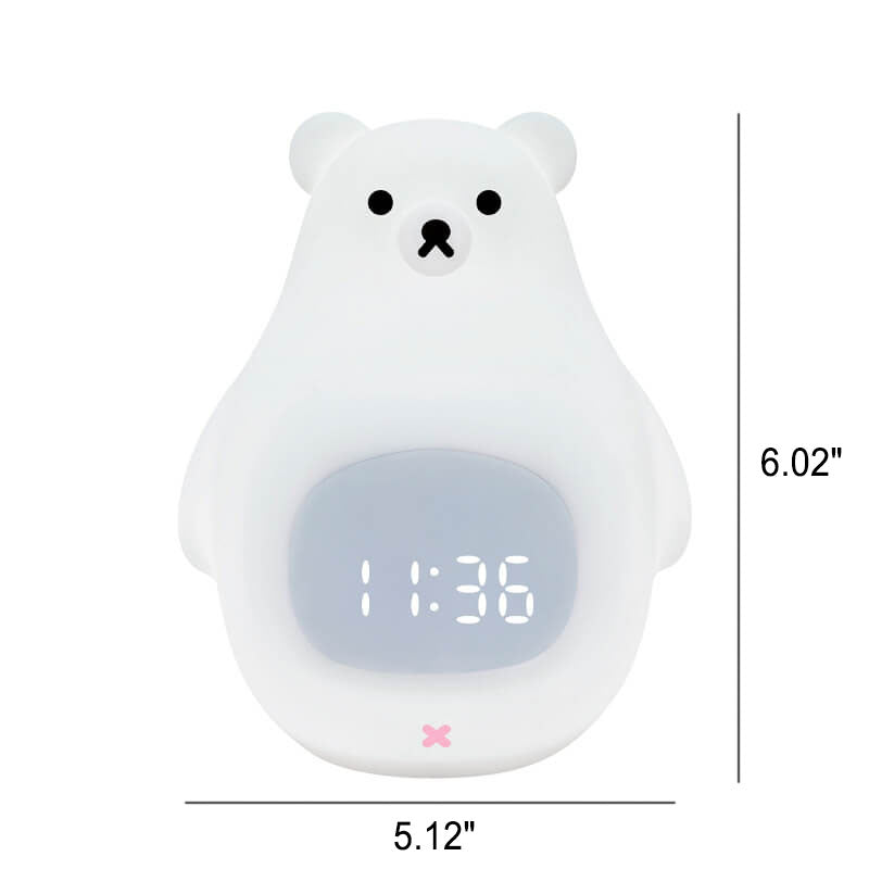 Polar Bear Silicone Alarm Night Light