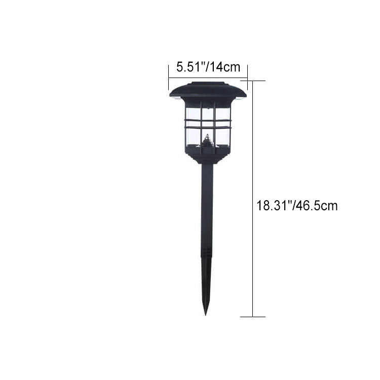 Square Lantern Lawn Ground Outdoor Light