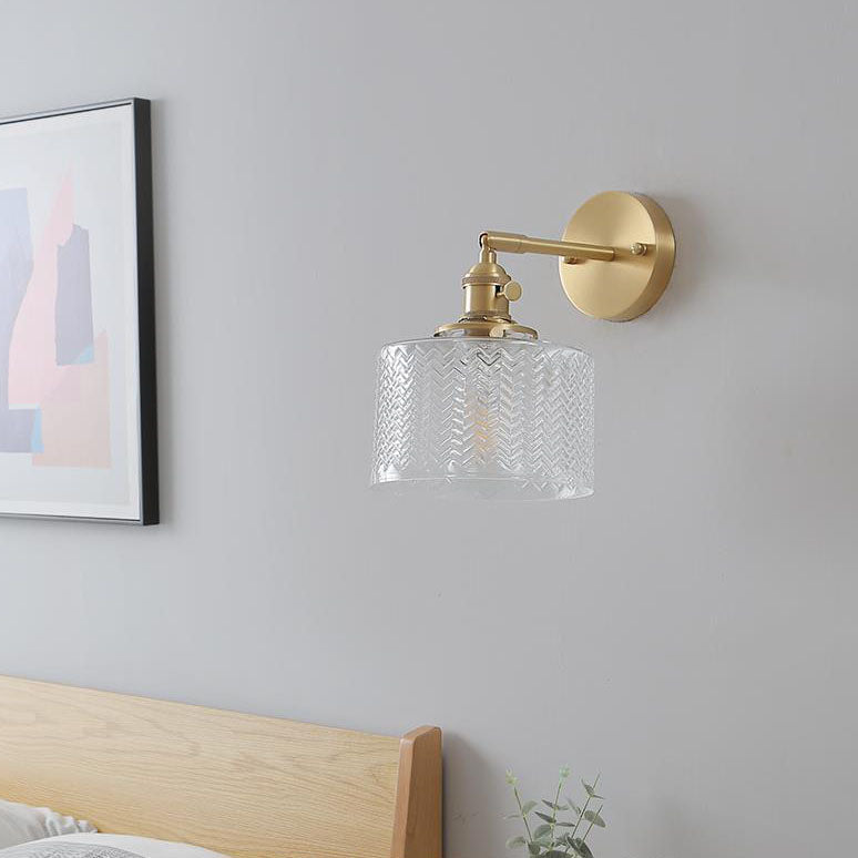 Brass Cylinder Wall Lamp