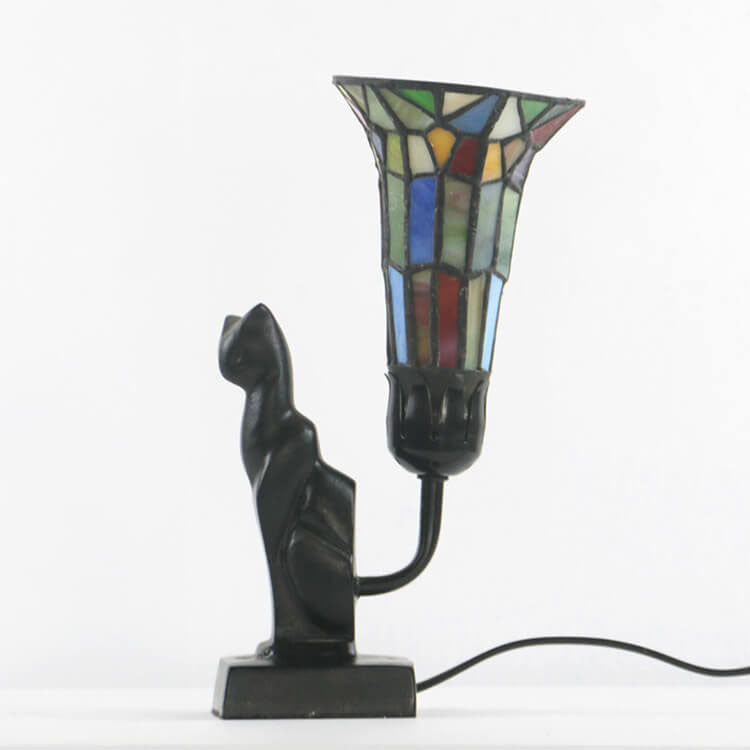 Glass Flared Eye Protection Table Lamp