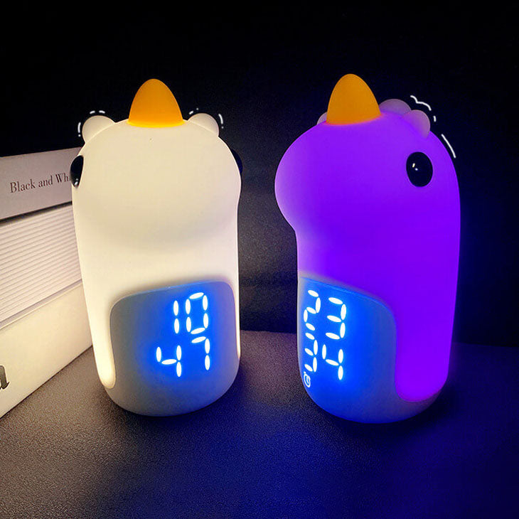 Cartoon Unicorn Timer Alarm Floor Lamp