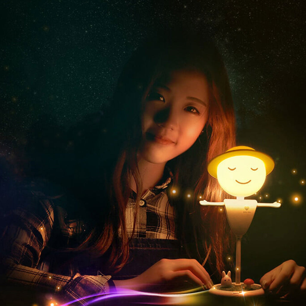 Cartoon Scarecrow Smiling Face Table Lamp