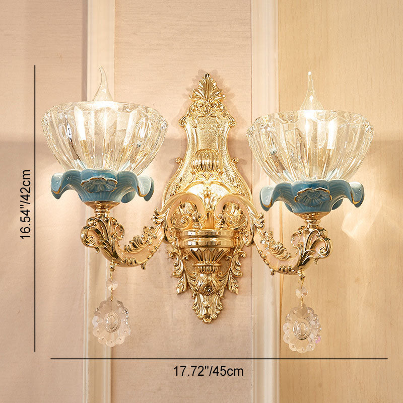 Flower Petal Zinc Alloy Wall Lamp