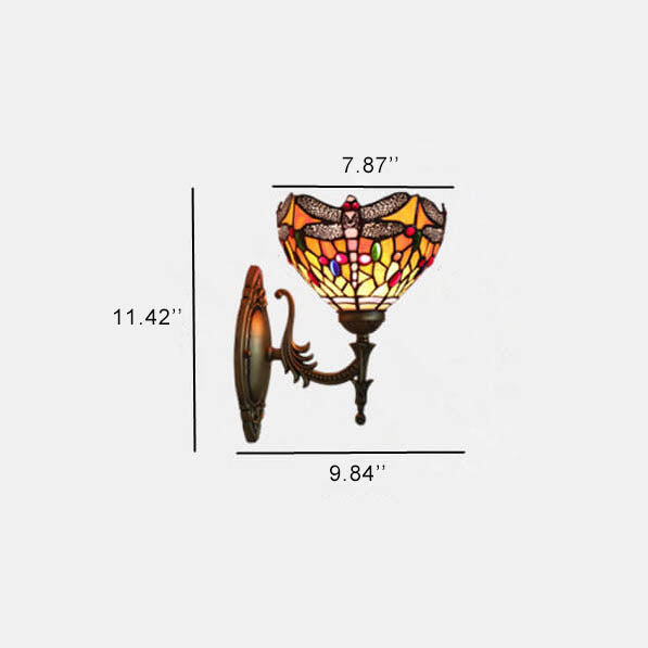 Dragonfly Glass Wall Lamp
