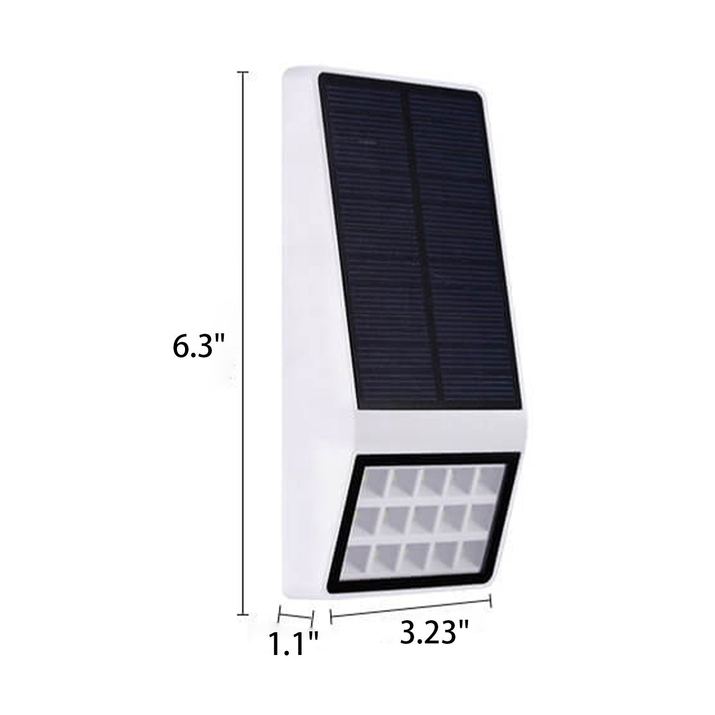 Square Fence Sensor Outdoor Light