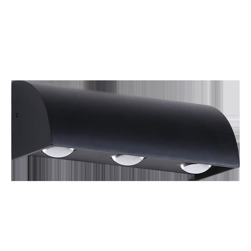 Cylindrical Aluminum 3-Light Outdoor Light
