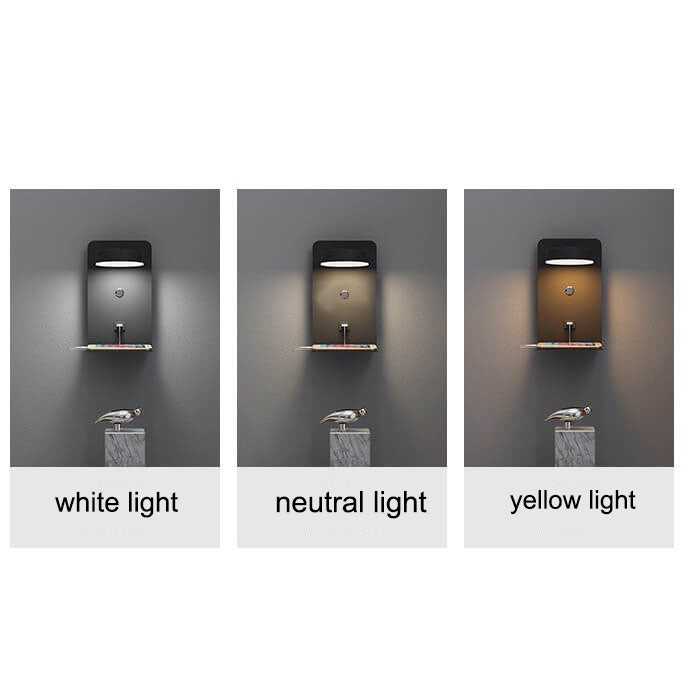 Iron Square Rechargeable Wall Lamp