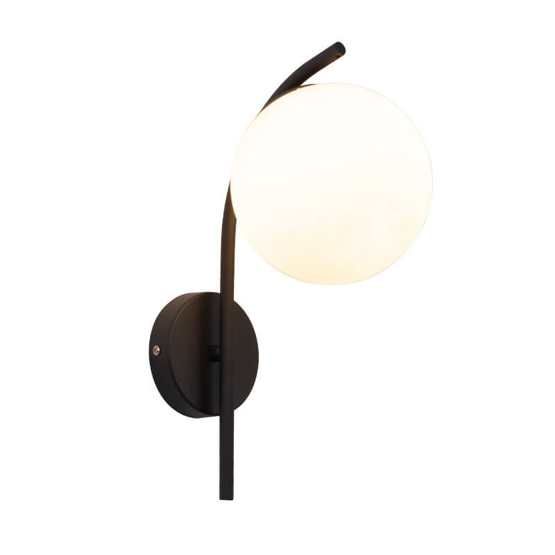 Arc Glass Globe Wall Lamp