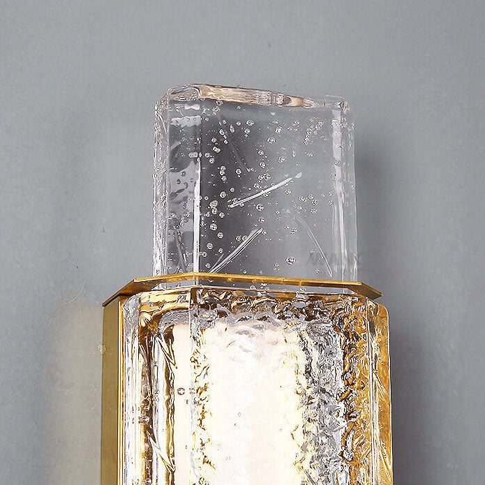 Bubble Glass Cylindrical Wall Lamp
