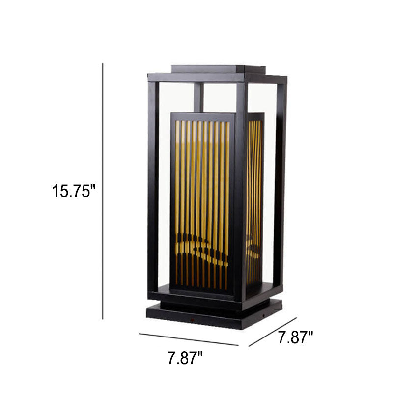 Square Cage Lawn Path Outdoor Light