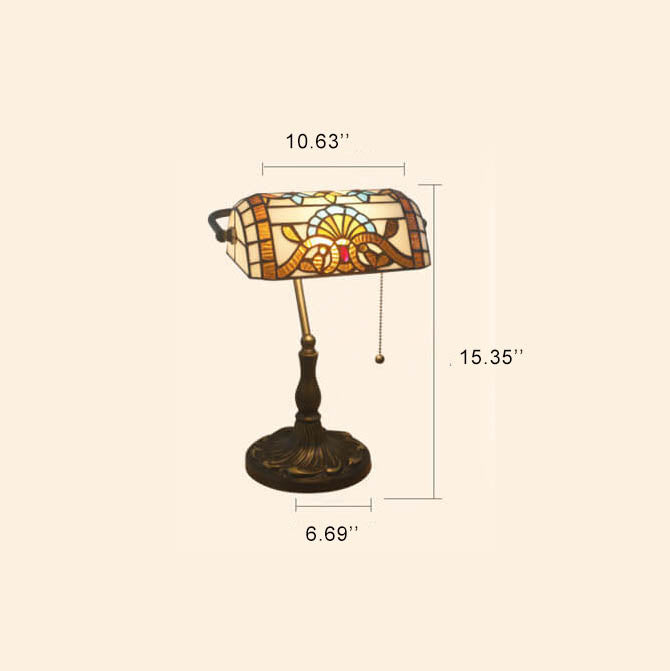 Stained Glass Zipper Switch Table Lamp