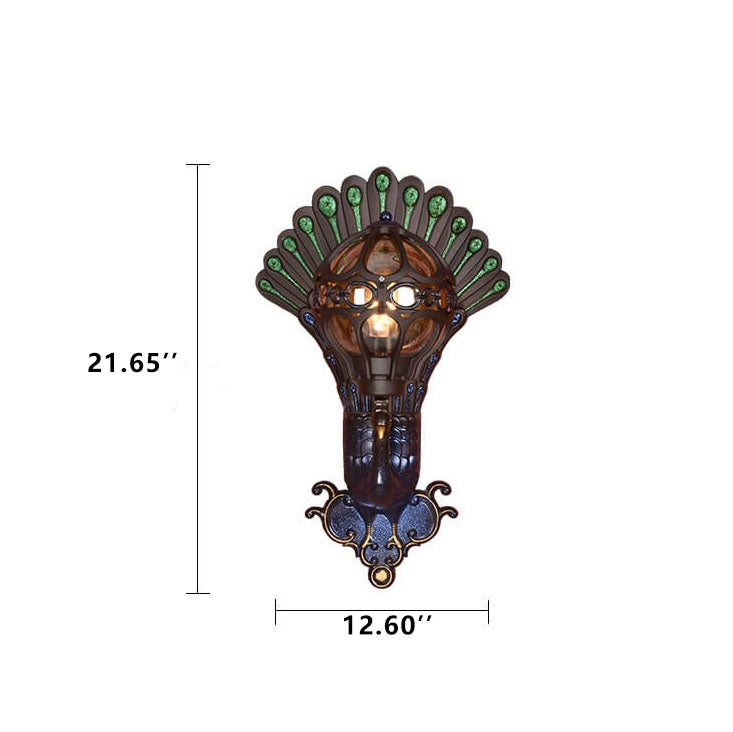 Peacock Outdoor Light