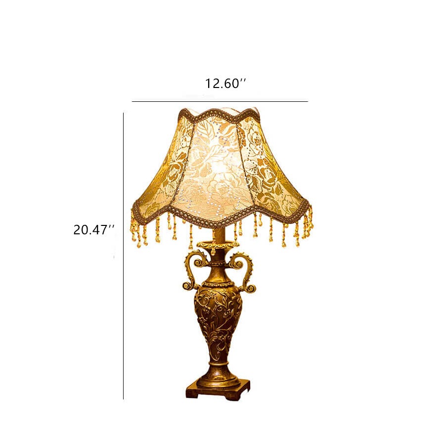 Fabric Antique Table Lamp