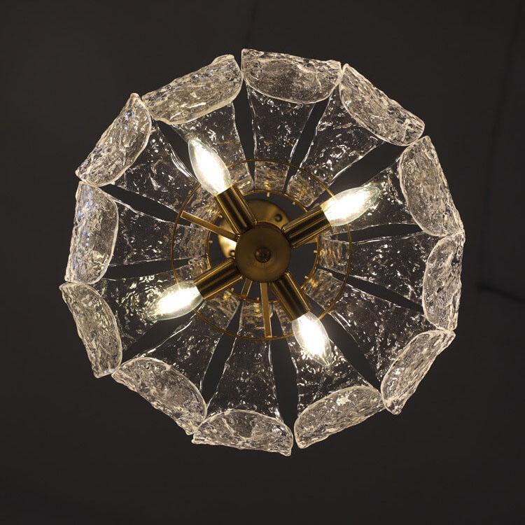 Ice Melting Glass Pear 4-Light Floor Lamp