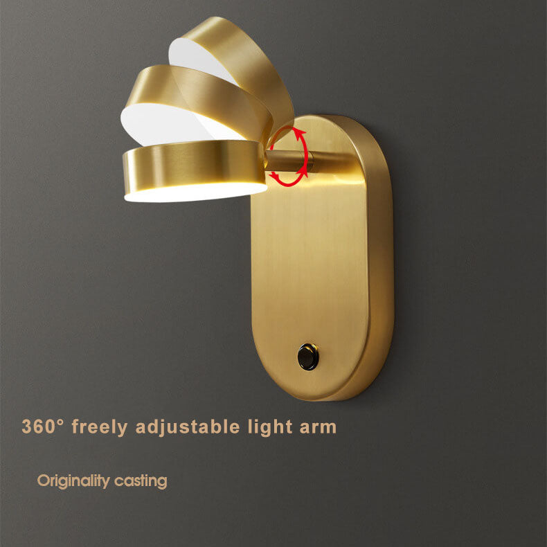 Copper Cylinder Wall Lamp