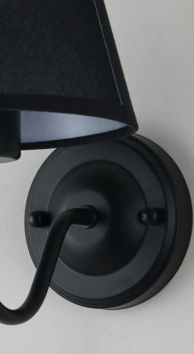 Fabric Bell Bend Arm Wall Lamp