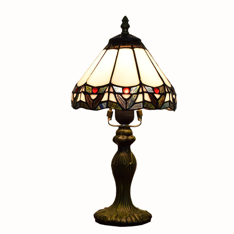 Baroque Stained Glass Bell Table Lamp