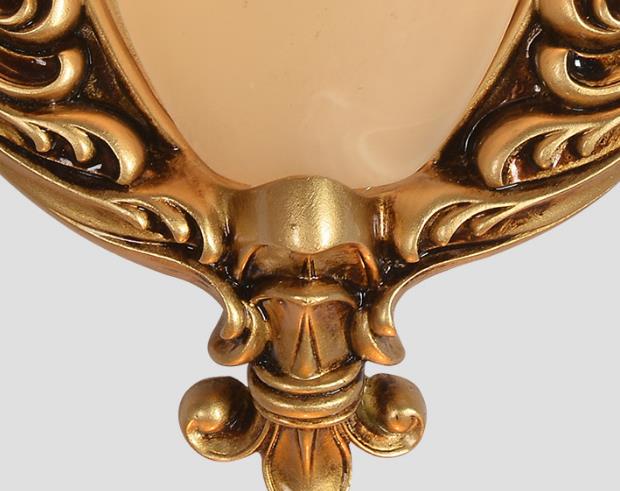 Flared Carving Resin Wall Lamp