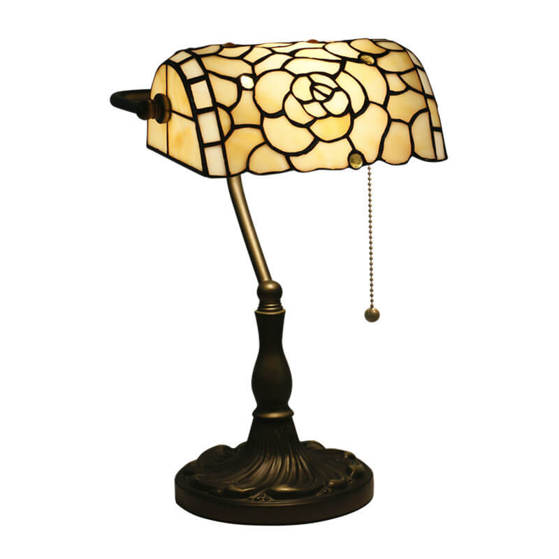 Baroque Stained Glass Zipper Table Lamp