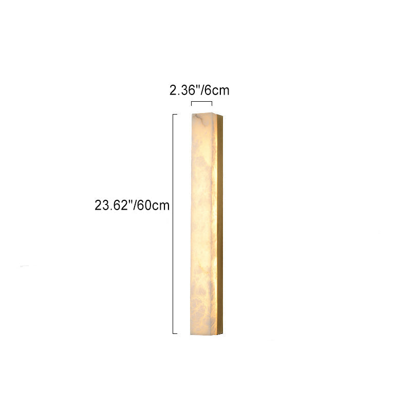 Strip Copper Marble Living Wall Lamp
