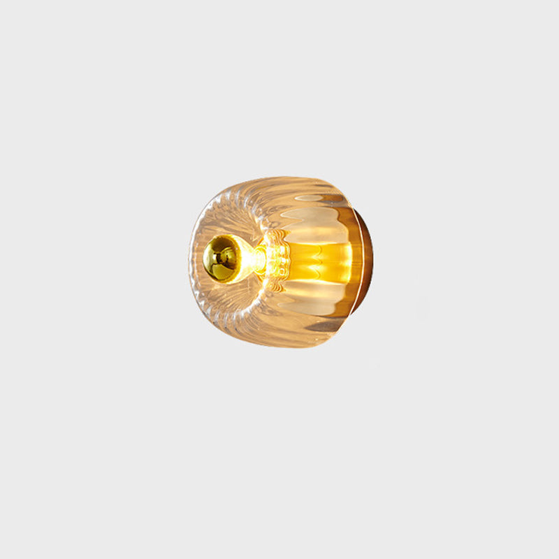 Glass Sun Shape Full Wall Lamp
