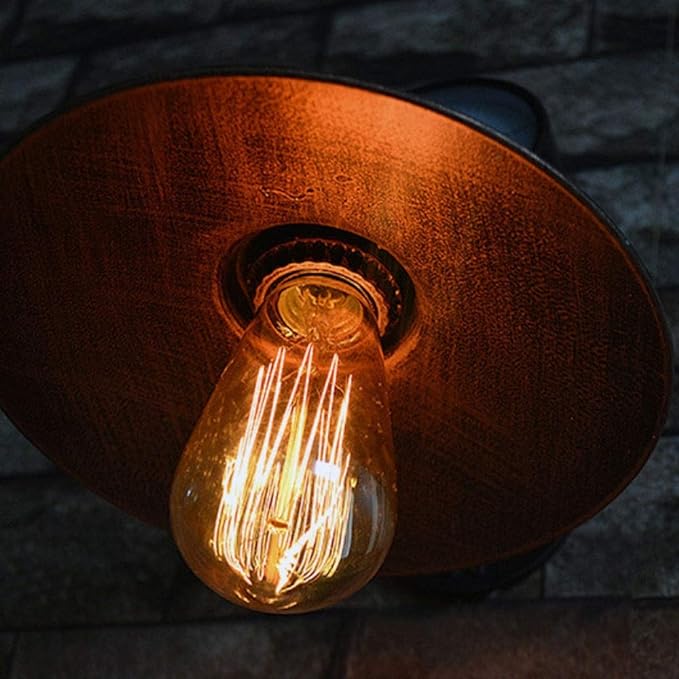 Wrought Iron Water Pipe Wall Lamp