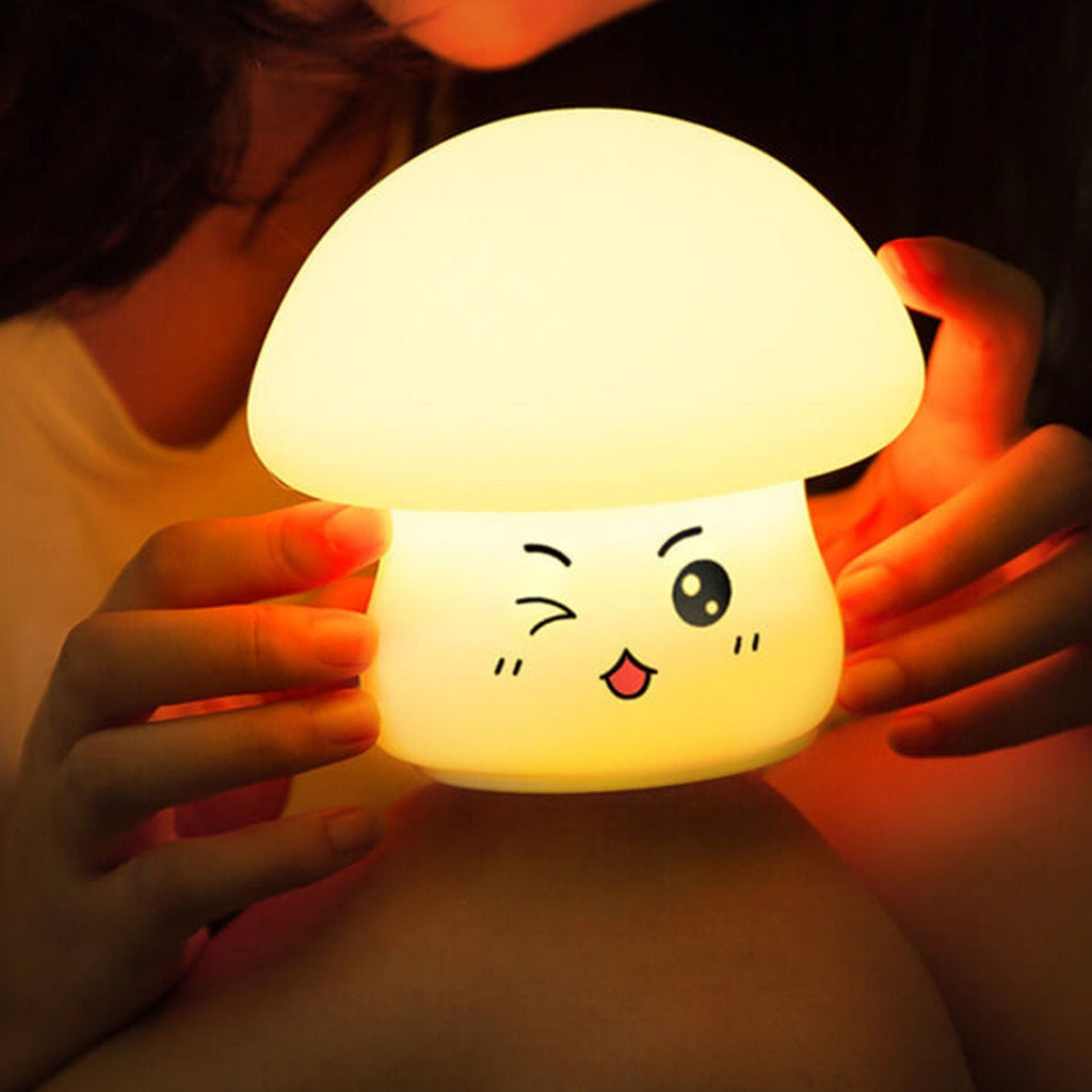 Cartoon Mushroom Silicone Night Table Lamp